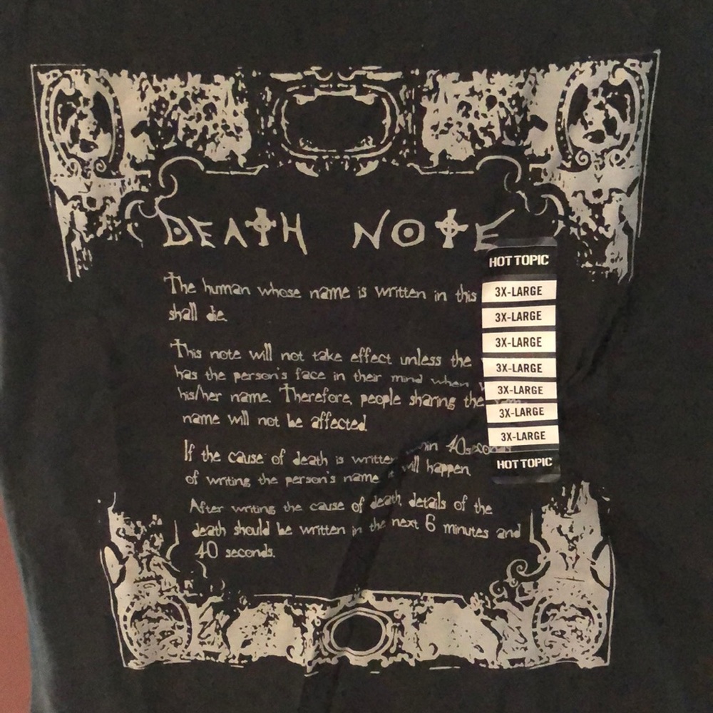 Death Note tee